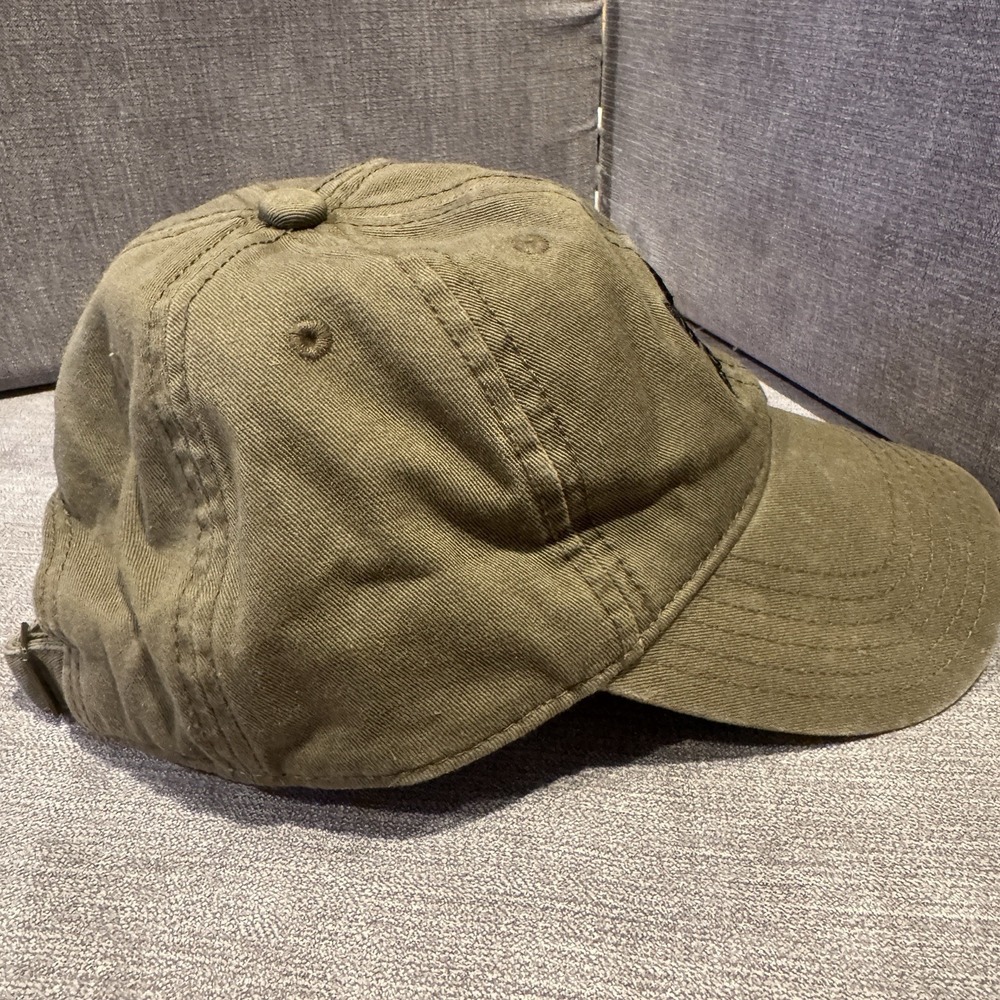 Adidas Hat Strapback Green Black Trefoil Logo Casual Relaxed Baseball Cotton Men - Picture 5 of 7